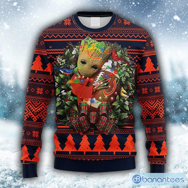 Chicago Bears Ugly Sweater Xmas Night Personalized 3D Ugly