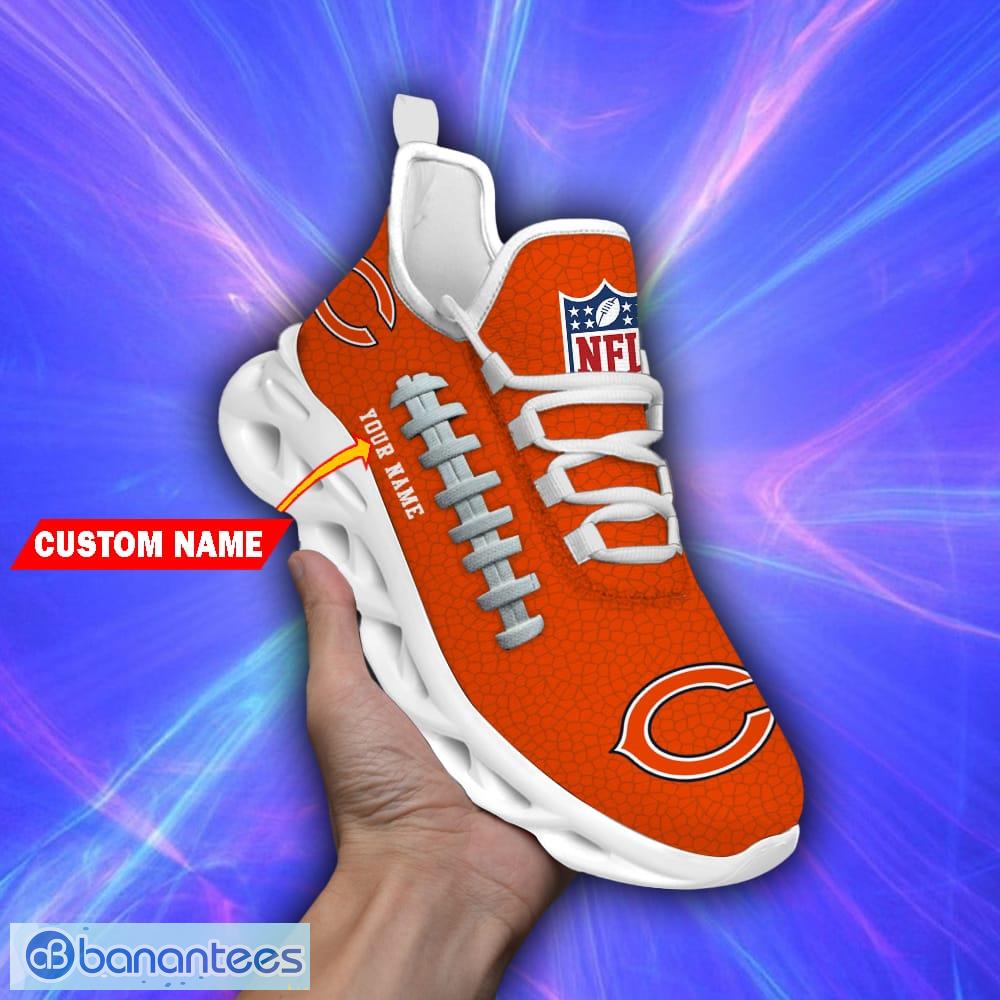 Chicago Bears Personalized Name NFL Max Soul Shoes Men And Women