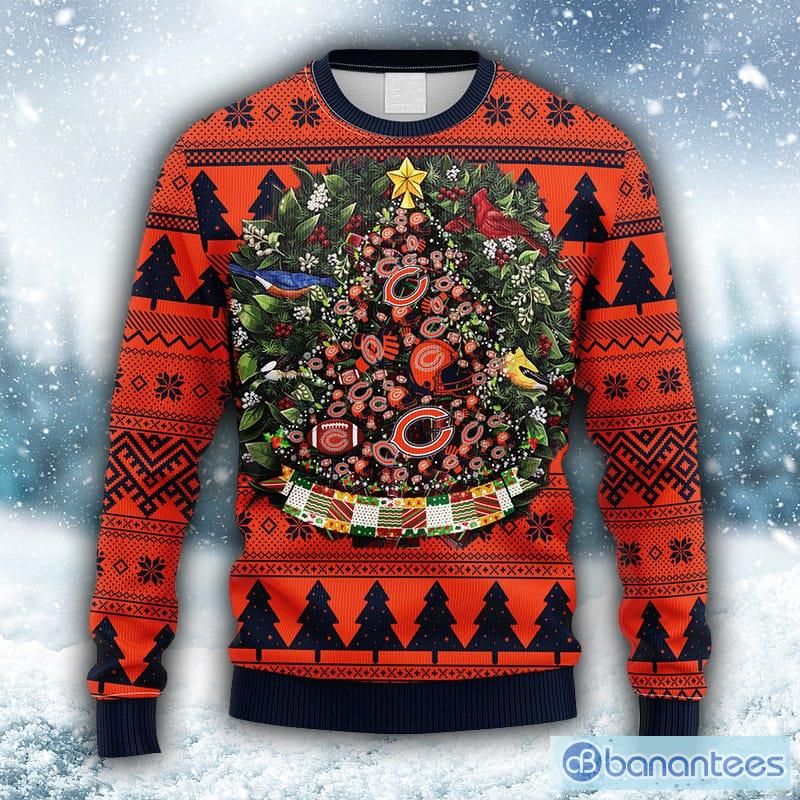 NFL Fans Chicago Bears Tree Ball Logo Ugly Christmas Sweater For Men And  Women - Freedomdesign