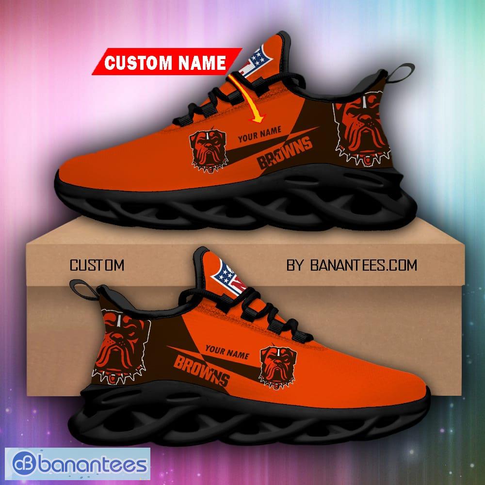 NFL Cleveland Browns Sport Sneakers Custom Name Max Soul Shoes Gift Fans -  Freedomdesign