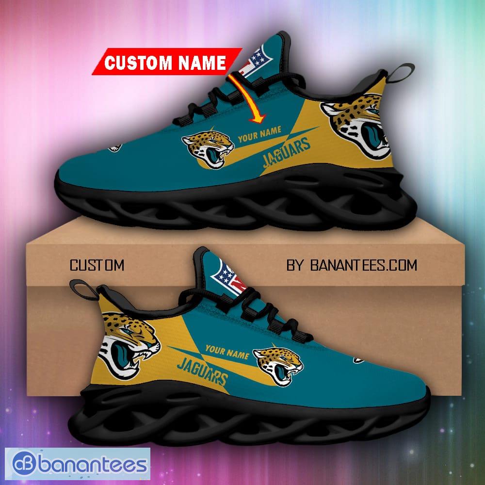 Jacksonville Jaguars Neon Flames Design Running Sneaker Max Soul Shoes Gift  For Men And Women - Banantees