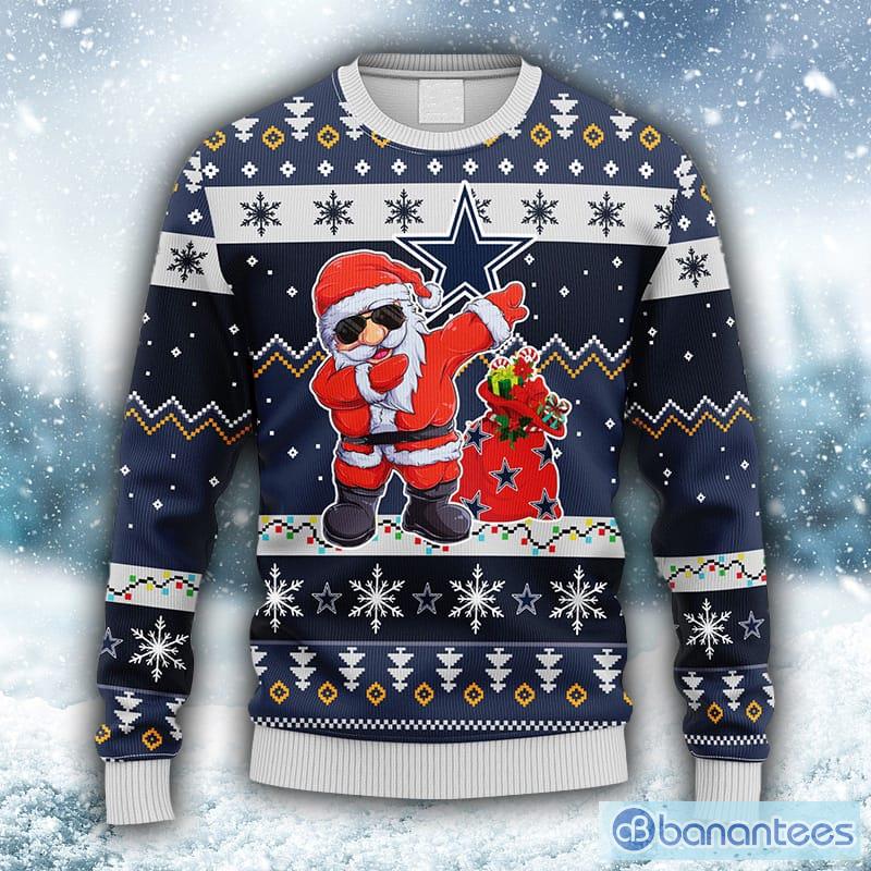 Cowboys Football Team White Ugly Christmas Sweater - Dallas