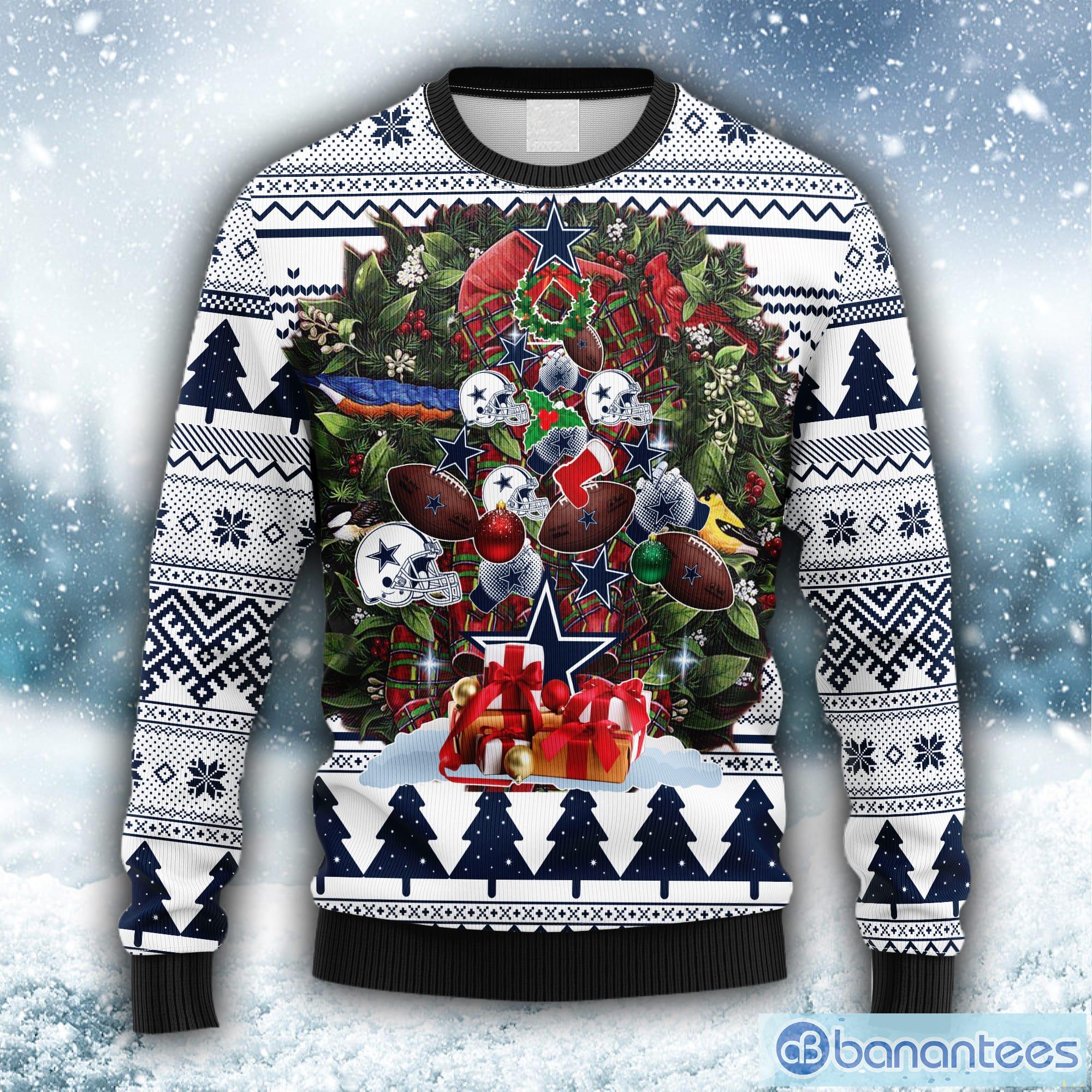 Dallas Cowboys Sweater NFL Christmas Tree Ugly Christmas Sweater