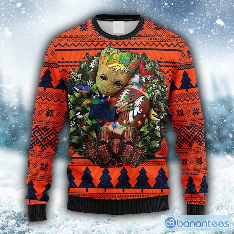 NFL Denver Broncos Christmas Gift 3D Ugly Christmas Sweater For Men And  Women - Banantees