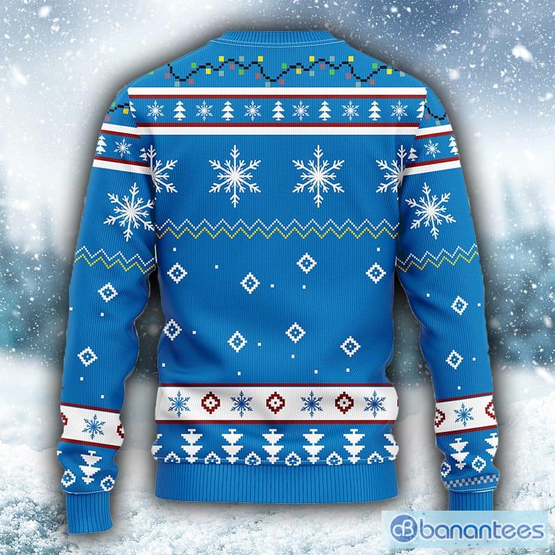 Christmas Gift Detroit Lions Christmas Snowflakes Pattern 3D Ugly