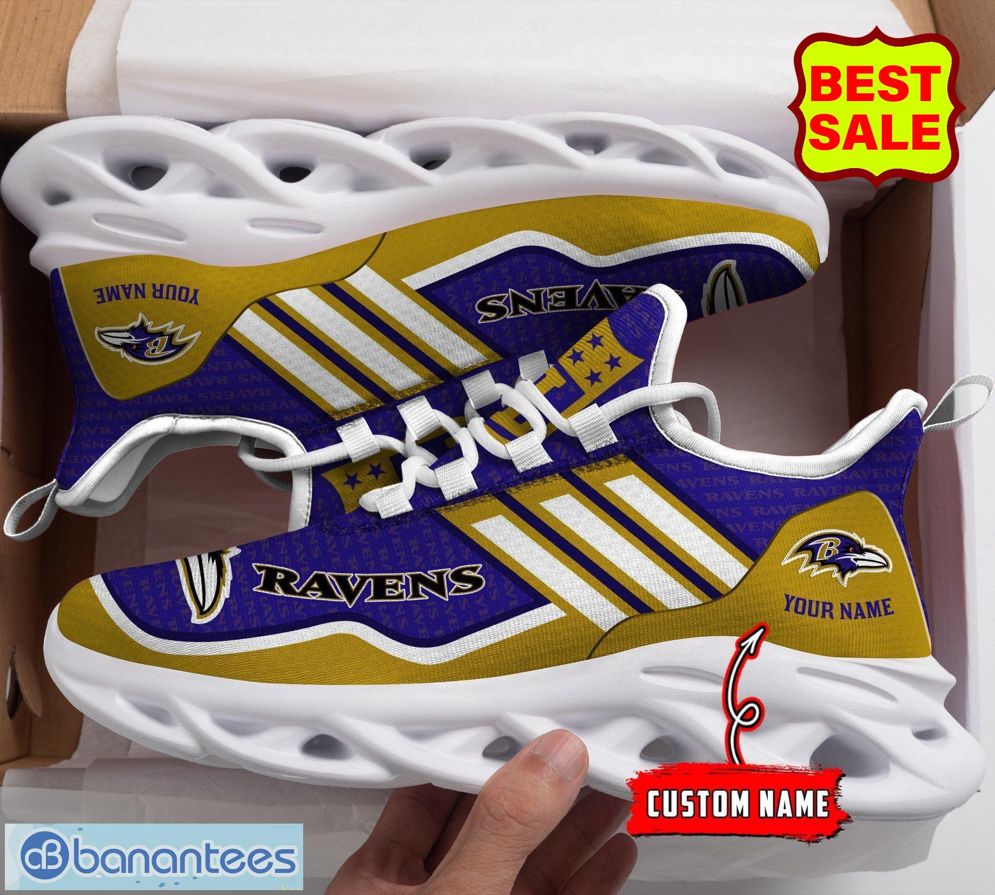 Baltimore Ravens Personalized NFL Max Soul Shoes Style Gift Fans