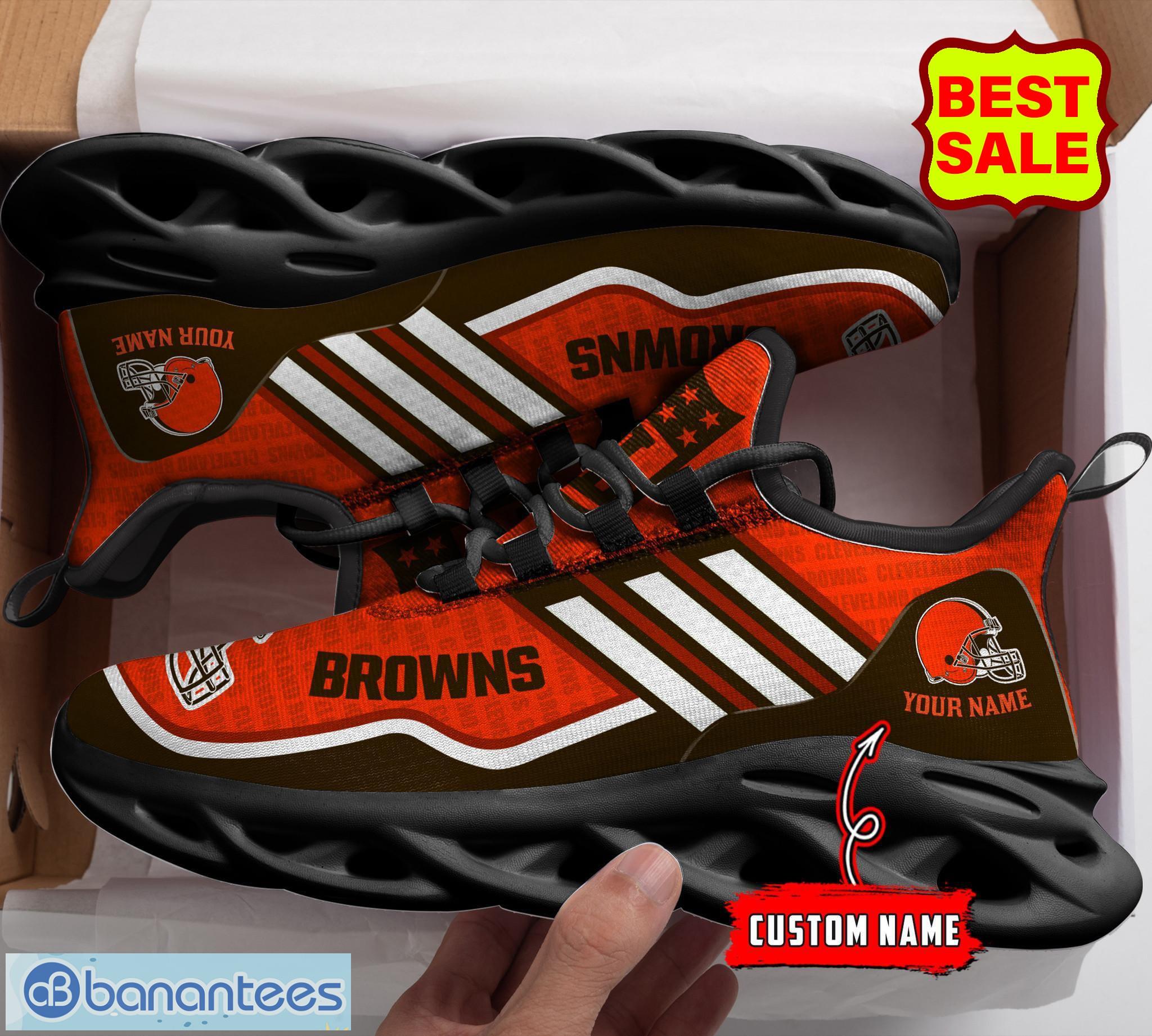 NFL Cleveland Browns Brown Orange Max Soul Sneakers Sport Shoes