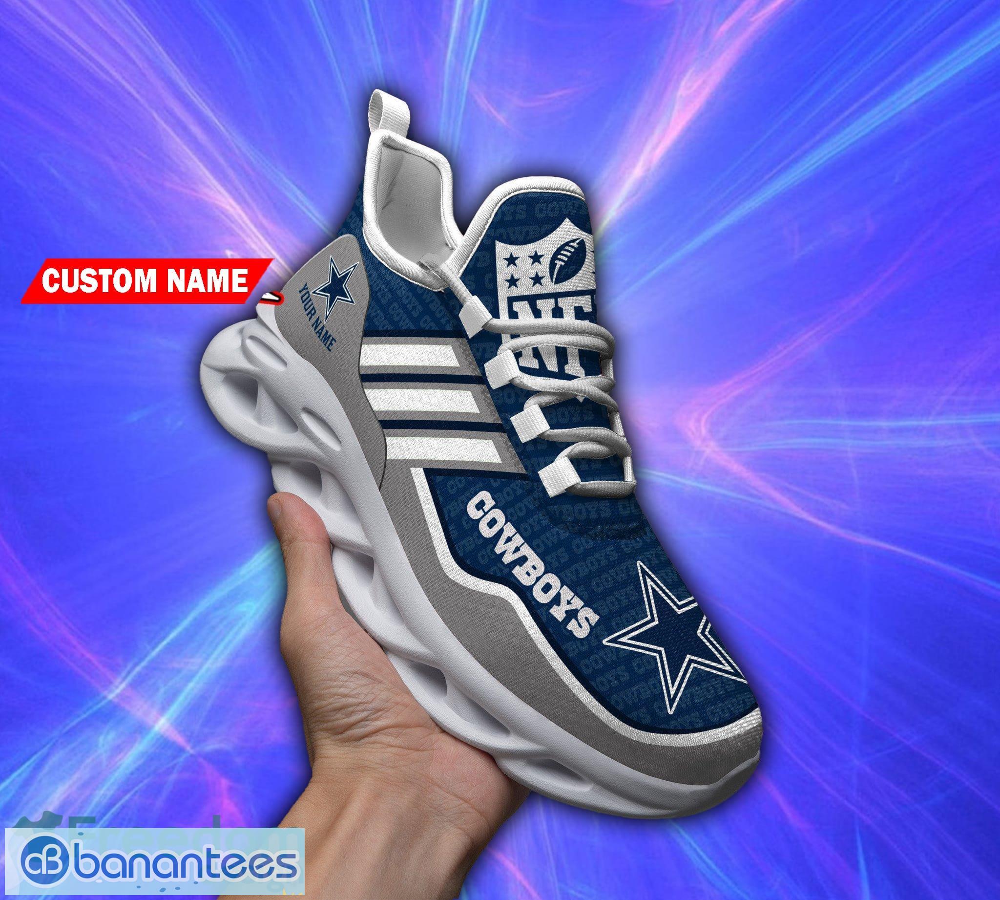 NFL Dallas Cowboys Team Personalized Name Max Soul Sneakers Men Women Shoes  - Banantees