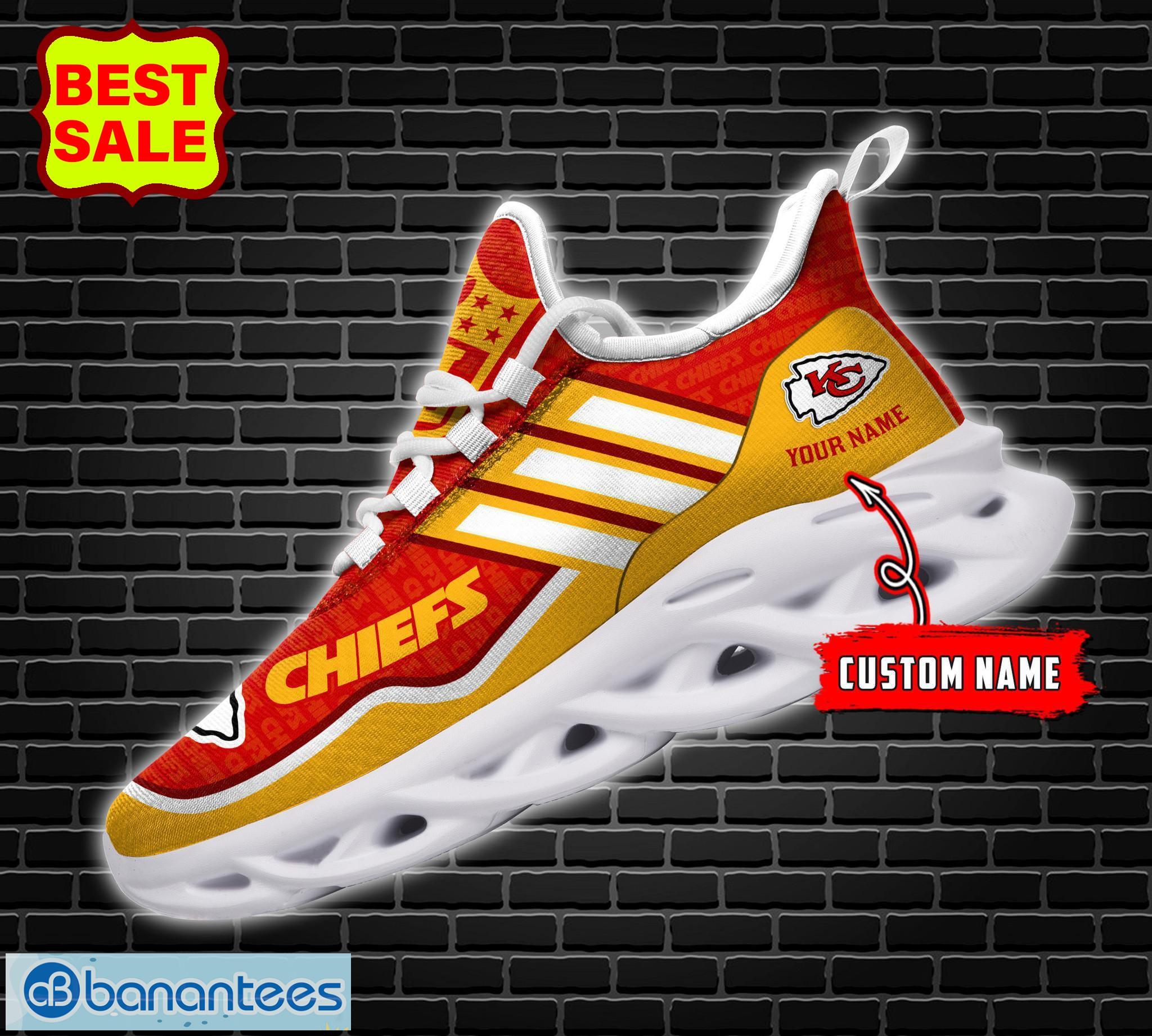 Kansas City Chiefs Personalized Name NFL Max Soul Shoes Men And Women For  Fans