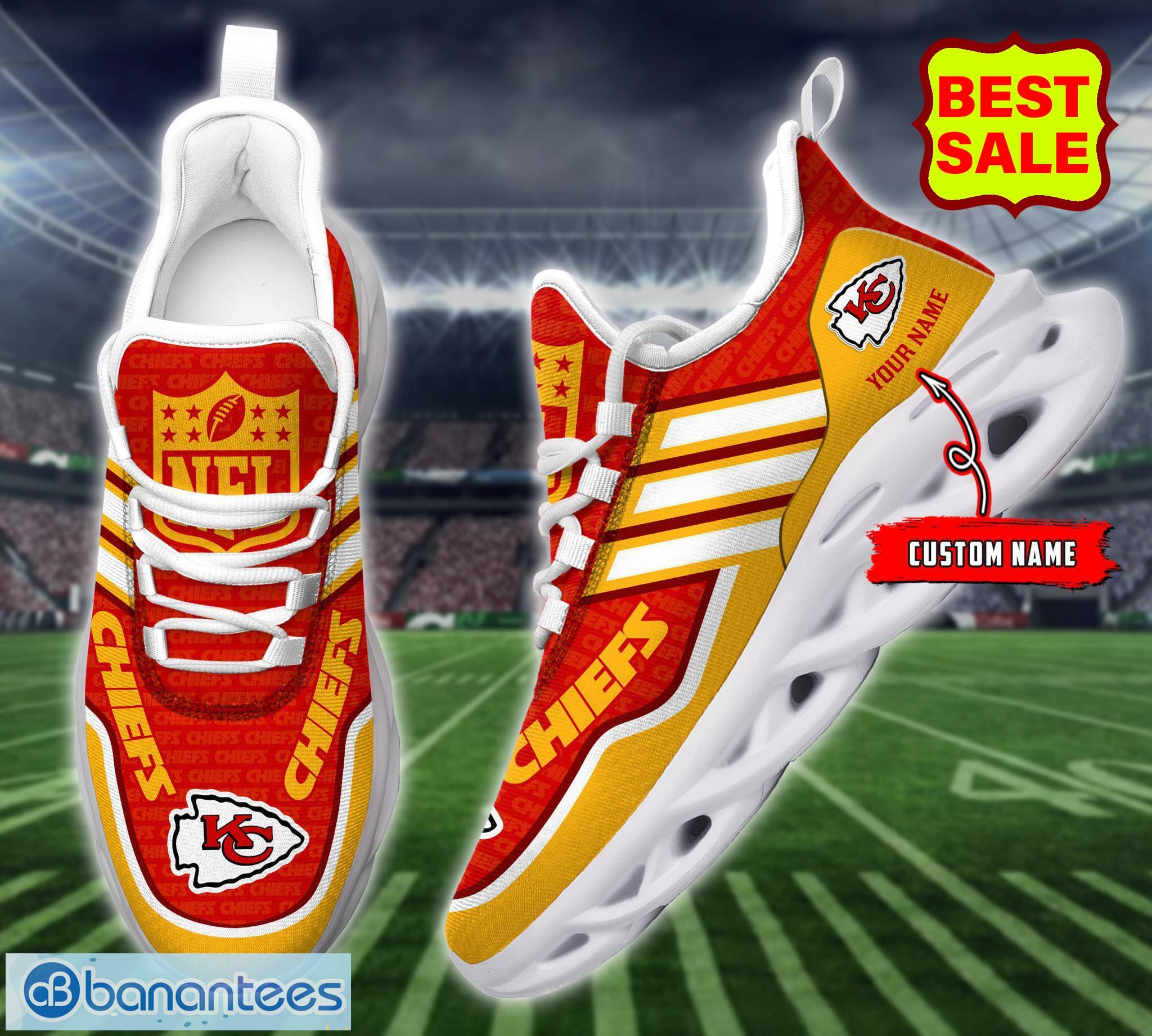 Kansas City Chiefs Personalized Name NFL Max Soul Shoes Men And Women For  Fans