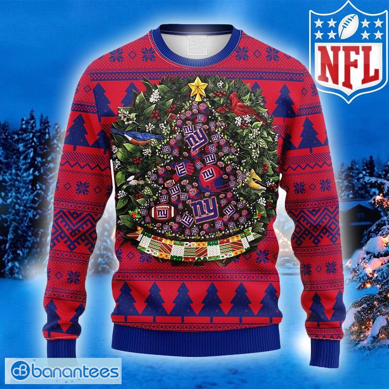 For Fans NFL New York Giants Christmas Tree And Gift Ugly