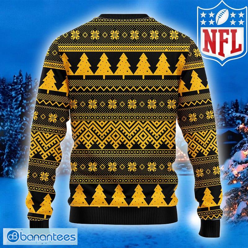 Christmas Gift Pittsburgh Steelers Ho Ho Ho Christmas Funny Santa Claus  Ugly Christmas Sweater - Banantees