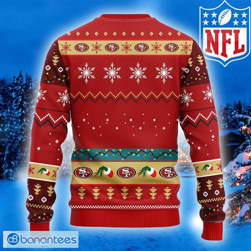 NFL Fans San Francisco 49ers Grinch Logo Ugly Christmas Sweater