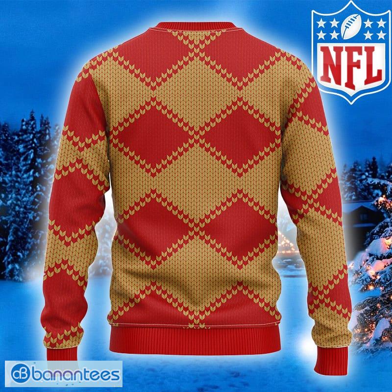 NFL San Francisco 49ers New Season Outfit Knitted Christmas 3D Sweater -  Banantees