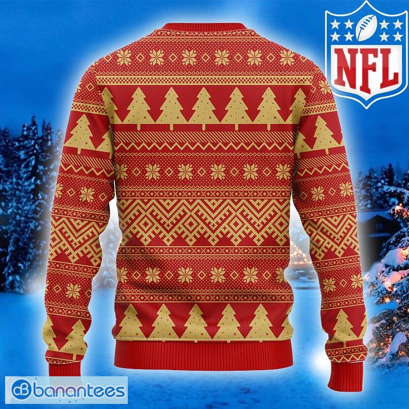 NFL San Francisco 49ers Custom Name And Number Christmas Gift For Fans Ugly  Christmas Sweater - Banantees