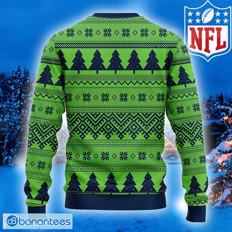 Seattle Seahawks Snoopy Dog Christmas AOP Sweater