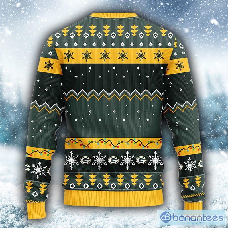 Green Bay Packers Christmas Forrest Pattern Ugly Christmas Sweater