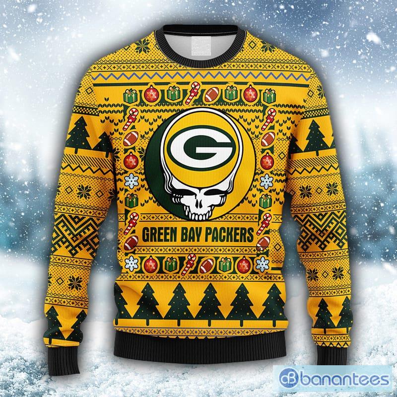 NFL Green Bay Packers Grateful Dead Fleece 3D Sweater For Men And Women  Gift Ugly Christmas - Banantees