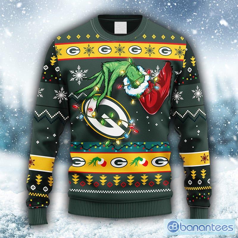 NFL Green Bay Packers Grinch Christmas Ugly 3D Sweater For Men And Women  Gift Ugly Christmas - Banantees