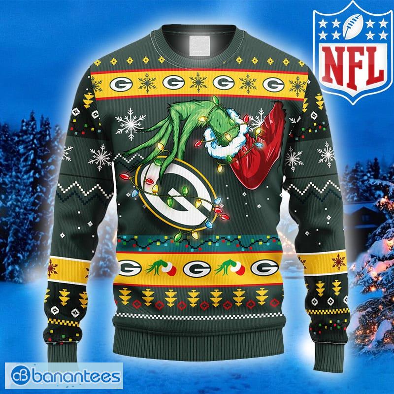 Grinch Ugly Christmas Sweater Green Bay Packers For Fans