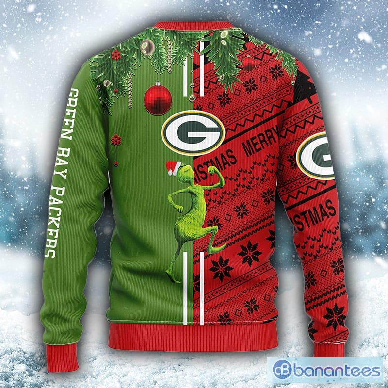 NFL Green Bay Packers Funny Grinch Christmas Ugly 3D Sweater For Men And  Women Gift Ugly Christmas - Banantees