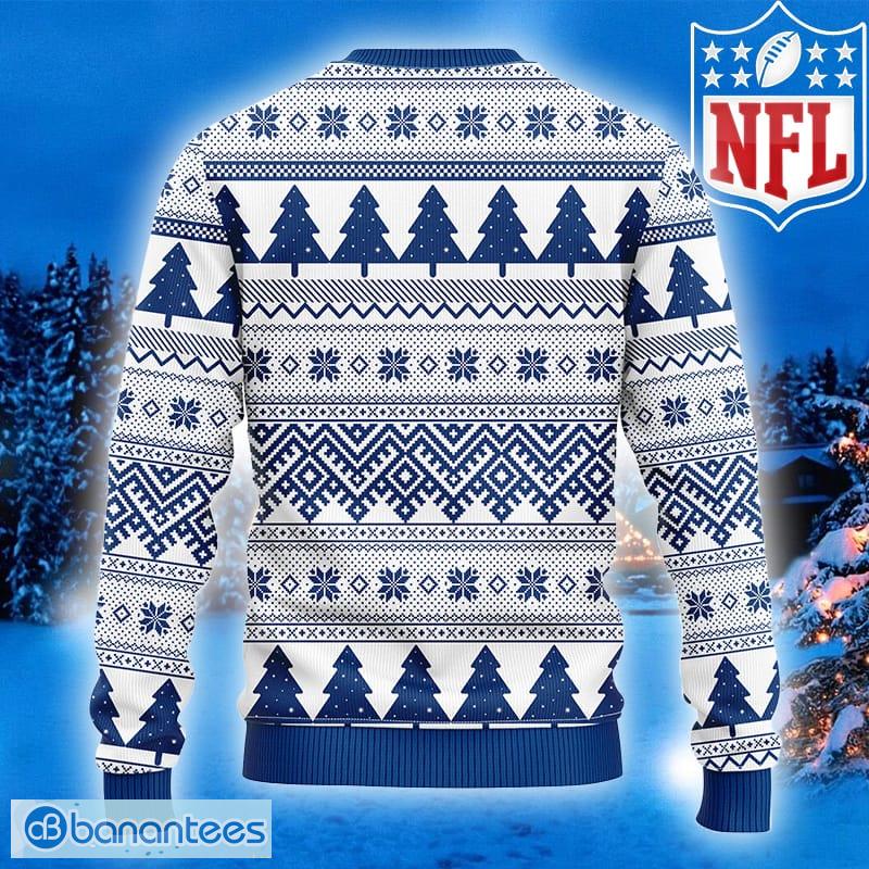 NFL Indianapolis Colts Logo Ideas Ugly Christmas Sweater For Men And Women  - Banantees