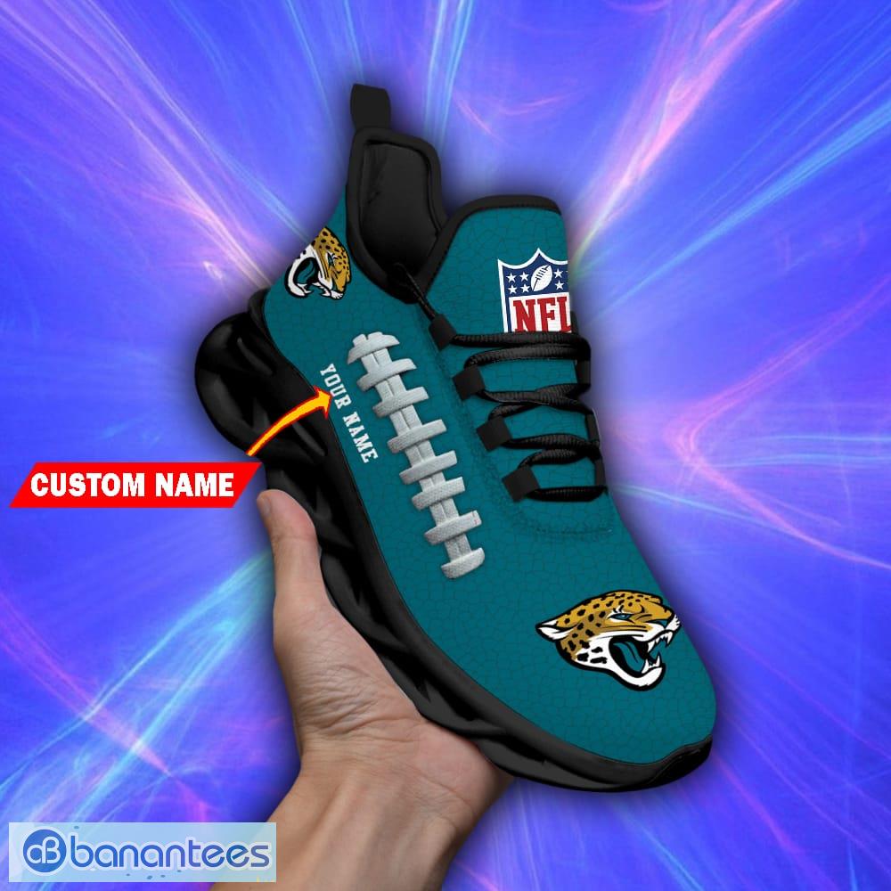 Custom Name NFL Jacksonville Jaguars Style Logo Caro Max Soul Shoes Gift  For Men Women - Freedomdesign