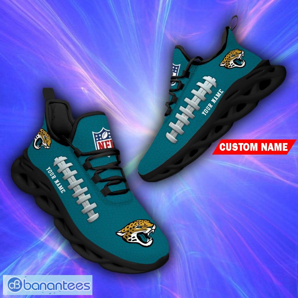 Custom Name NFL Jacksonville Jaguars Style Logo Caro Max Soul Shoes Gift  For Men Women - Freedomdesign