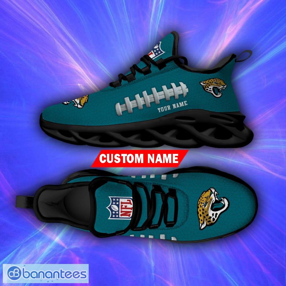 Custom Name NFL Jacksonville Jaguars Style Logo Caro Max Soul Shoes Gift  For Men Women - Freedomdesign