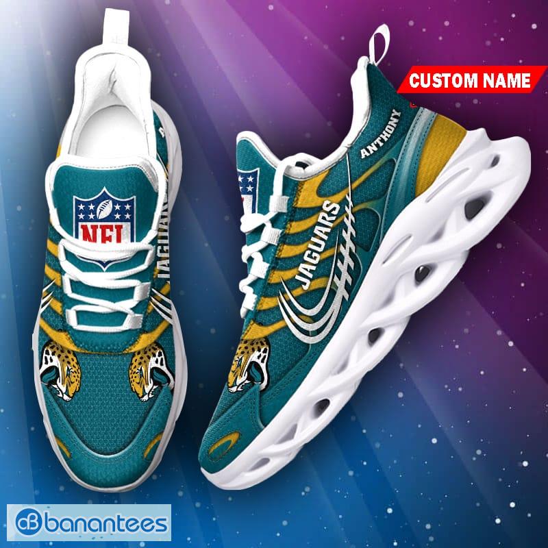 NFL Jacksonville Jaguars Sport Sneakers Custom Name Max Soul Shoes Gift  Fans - Banantees