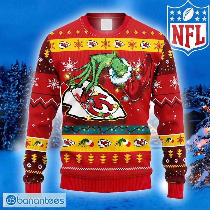 NFL Kansas City Chiefs Logo Ideas Ugly Christmas Sweater For Men And Women  - Banantees