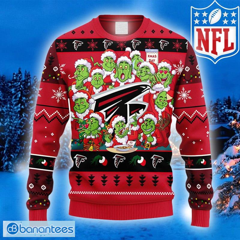 NFL Atlanta Falcons Ugly Christmas Sweater 12 Grinch Xmas Day Show Your  Team Spirit - The Clothes You'll Ever Need