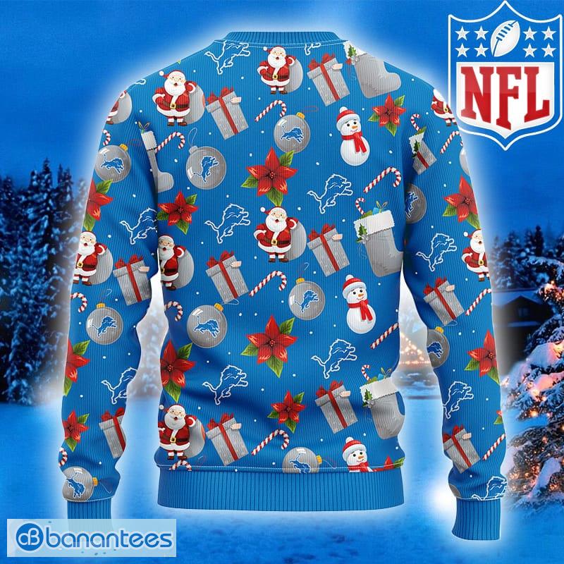 Detroit Lions Ugly Christmas Sweater 3D Gift For Fans