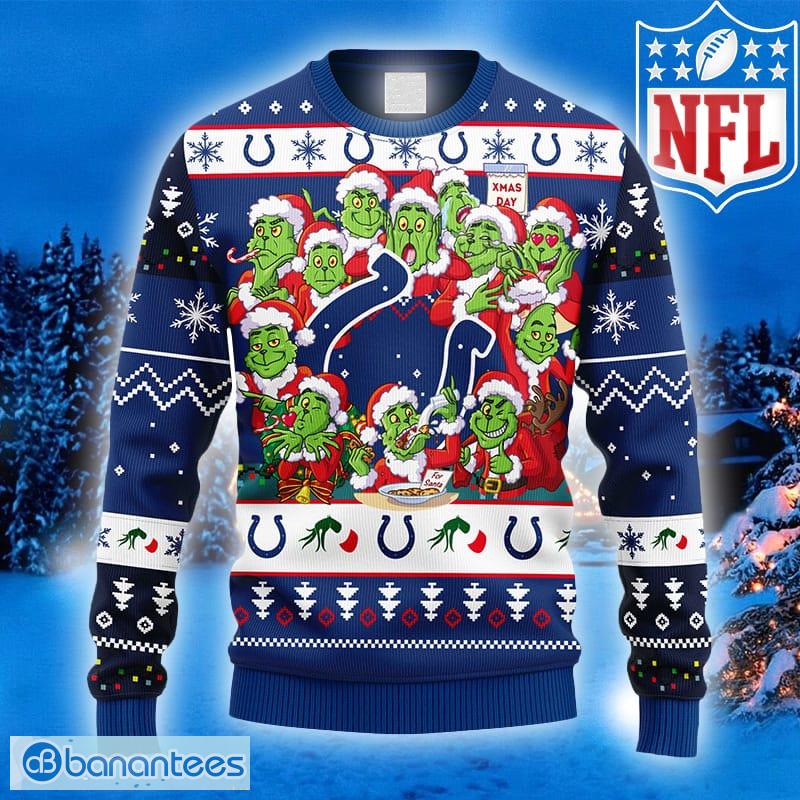 Indianapolis Colts NFL Big Logo Ugly Christmas Sweater Gift For