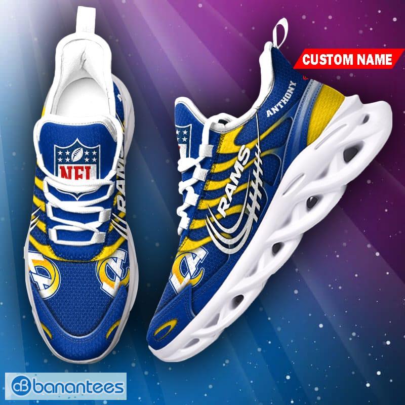 Los Angeles Rams NFL Sneakers Custom Name Ultra Max Soul Shoes For Fans