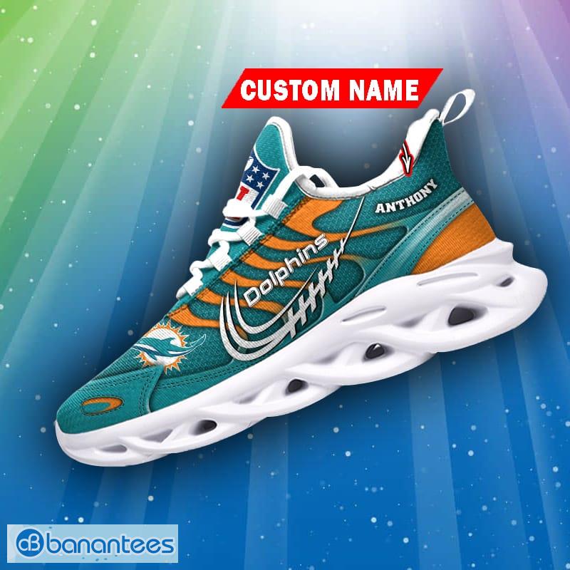 Miami Dolphins NFL Max Soul Sneakers Running Shoes - Banantees