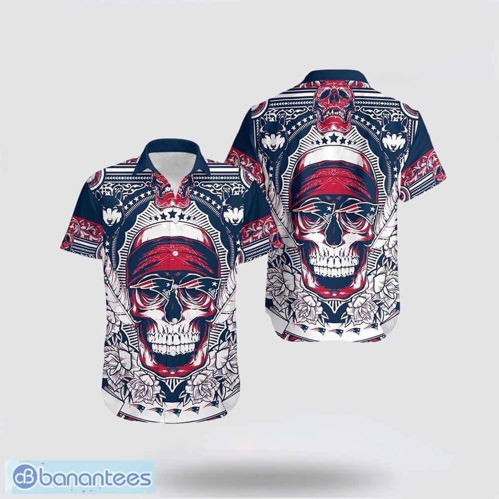 NFL New England Patriots Skull Halloween Embrace Game Day Island Hawaiian  Shirt - Banantees