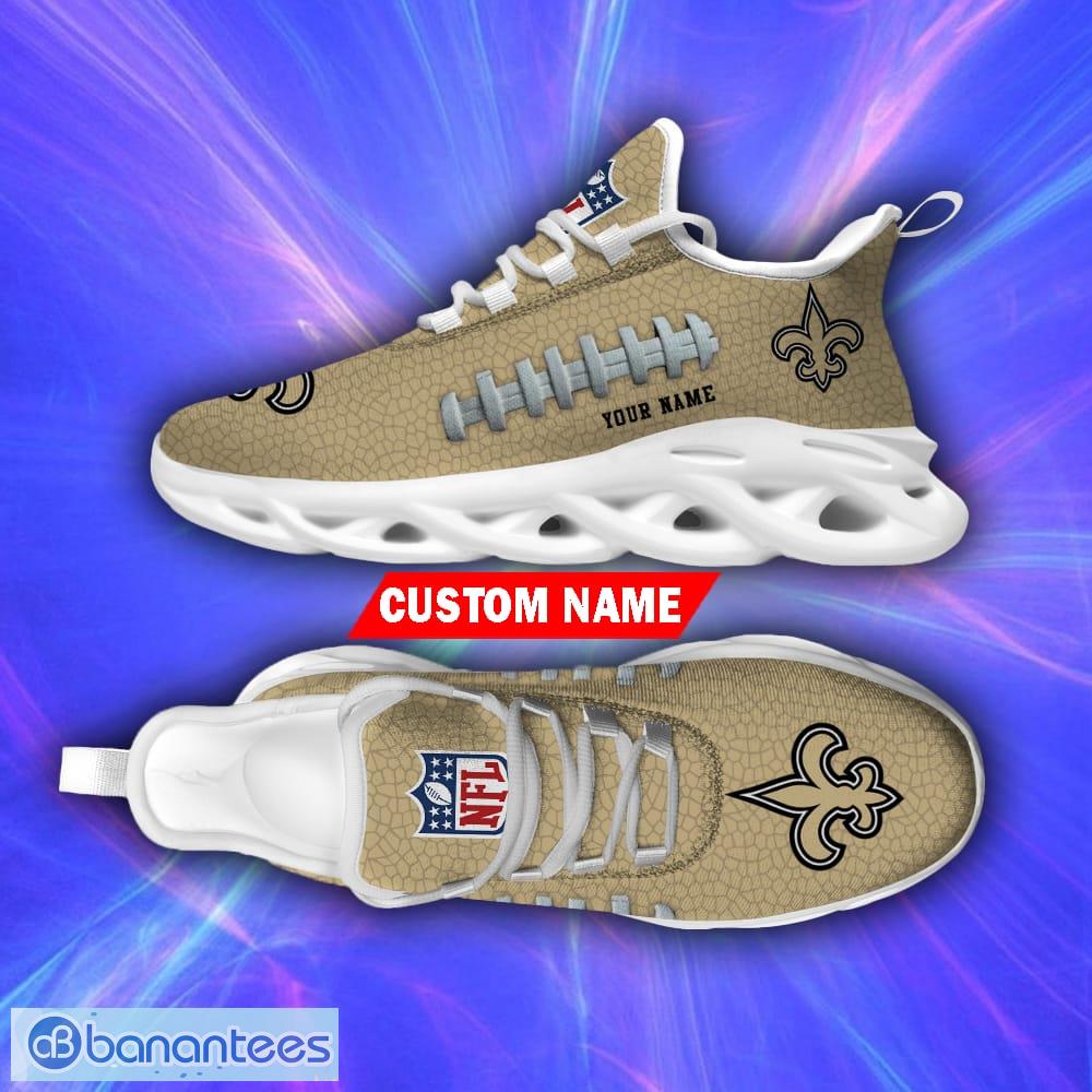 New Orleans Saints Custom Name Max Soul Sneakers Style 6 - Freedomdesign