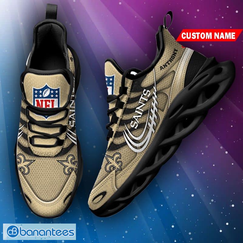 New Orleans Saints NFL Max Soul Shoes Custom Name Sneakers