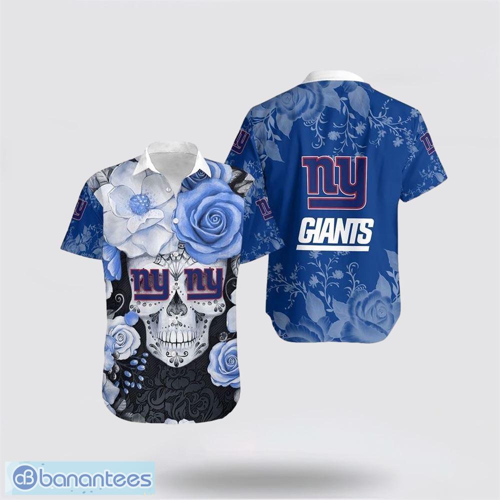 NFL New York Giants Skull Halloween Show Off Your Team Spirit In Tropical  Hawaiian Shirt - Banantees