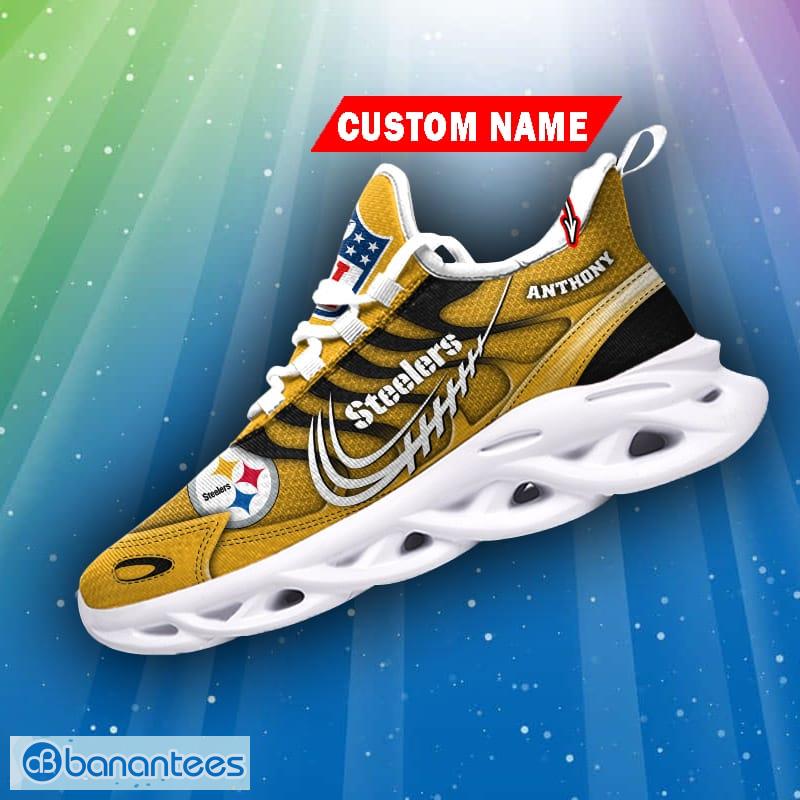 Pittsburgh Steelers Custom Name Sneakers Max Soul Shoes Sport