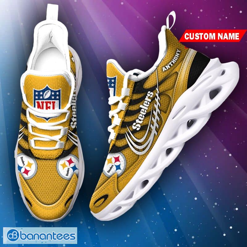 Pittsburgh Steelers Custom Name Sneakers Max Soul Shoes Sport