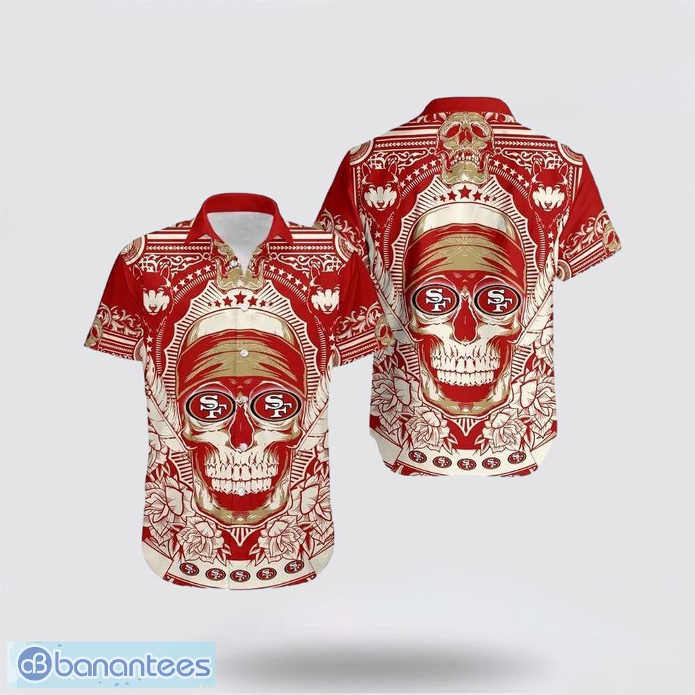 NFL San Francisco 49ers Embrace Game Day Island Skull Hawaiian