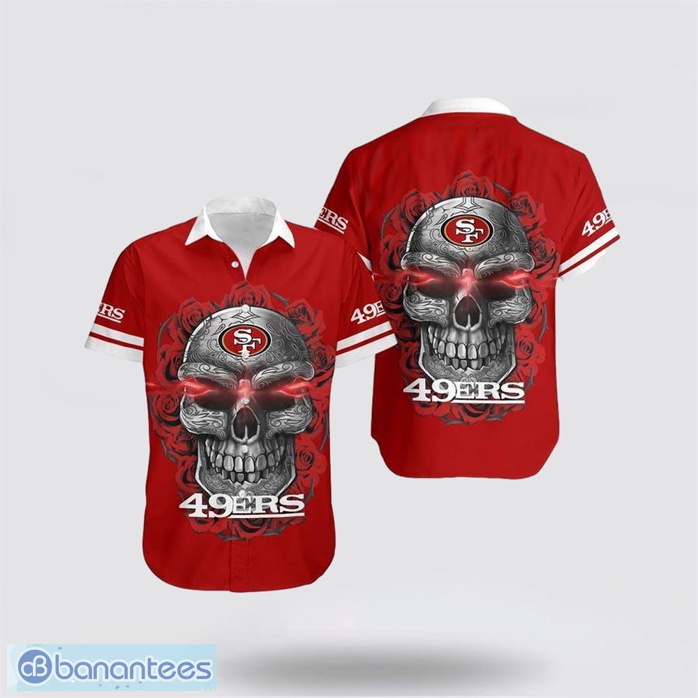 San Francisco 49ers NFL Custom Name And Number Skull Halloween