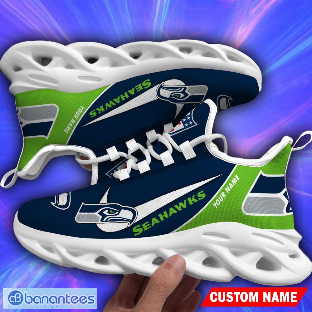 Seattle Seahawks Sport Sneakers NFL Max Soul Shoes - Banantees