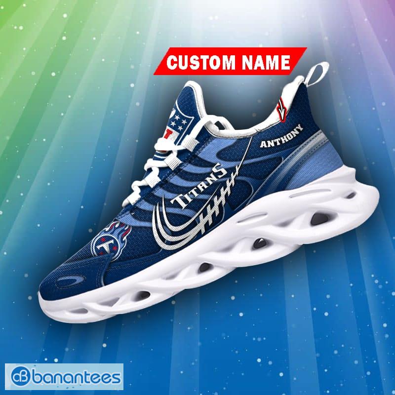 Tennessee Titans Logo Curve Line Running Sneaker Max Soul Shoes Gift For  Men And Women - Banantees