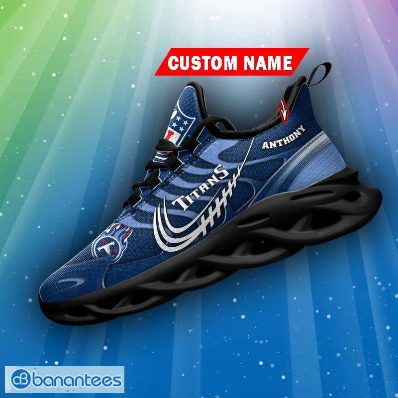 Tennessee Titans Best Gift For NFL Fans Max Soul Shoes Custom Name For Men  And Women Running Sneakers - Banantees