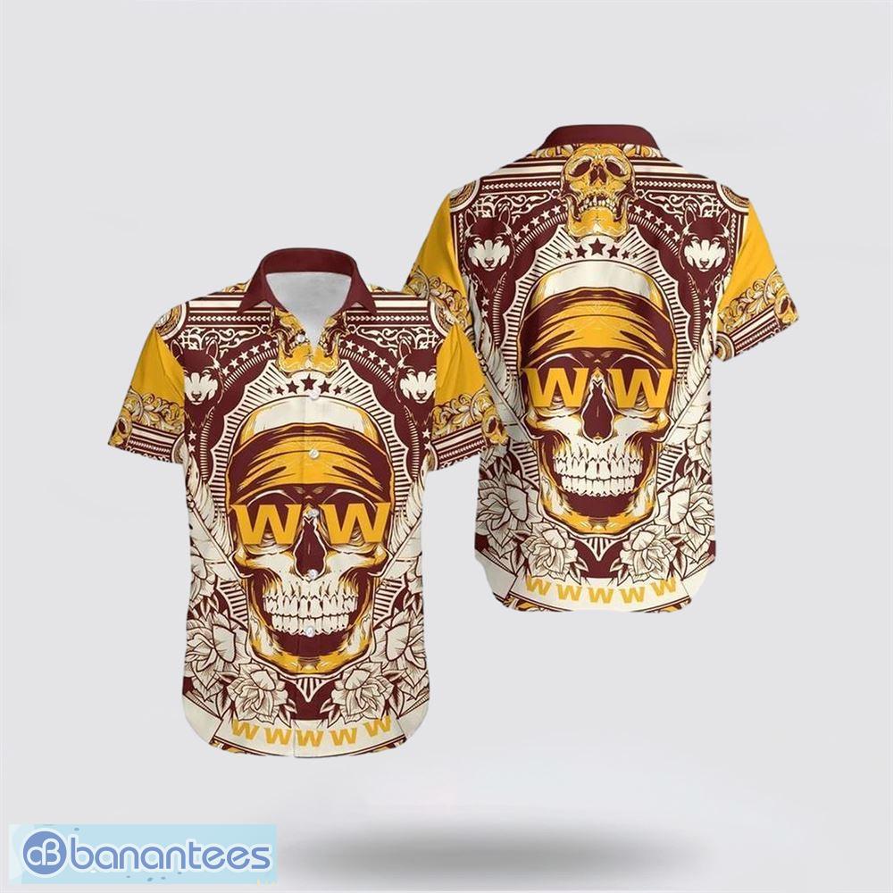 NFL Washington Commanders Embrace Game Day Island Skull Hawaiian Shirt Gift  Halloween - Banantees