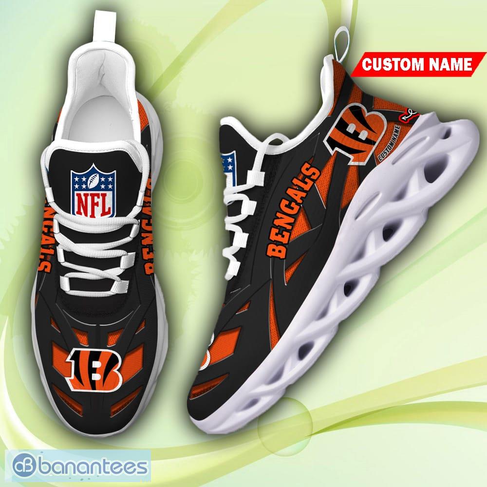 Cincinnati Bengals NFL Black And White Max Soul Sneakers Sport Shoes -  Banantees