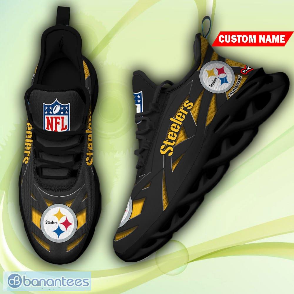 Pittsburgh Steelers Custom Name Sneakers Max Soul Shoes Sport